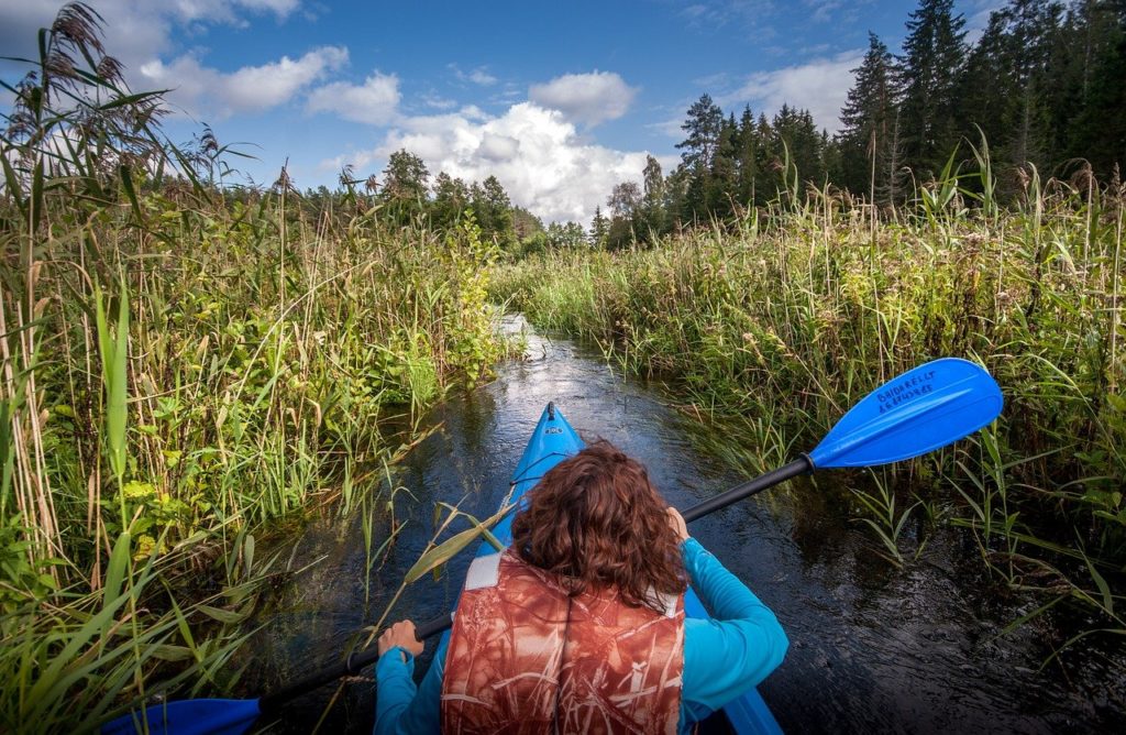 river, canoe, kayak